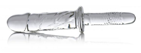 Brutus Glass Dildo Thruster - Clear MS-AF178