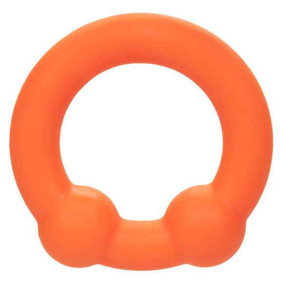 Alpha Liquid Silicone Dual Ball Ring - Orange SE1492122