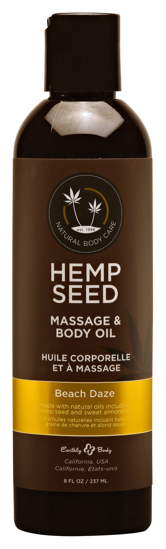 Hemp Seed Massage and Body Oil - Beach Daze - 8 Fl. Oz./ 237 ml EB-MAS045