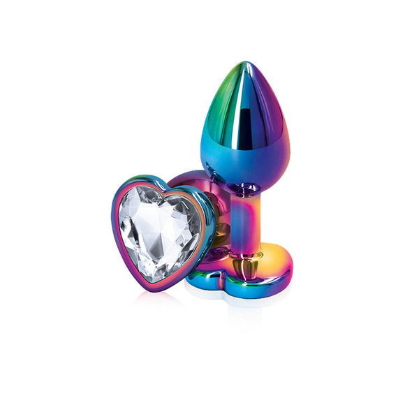 Rear Assets - Multicolor Heart - Small - Clear NSN0962-11