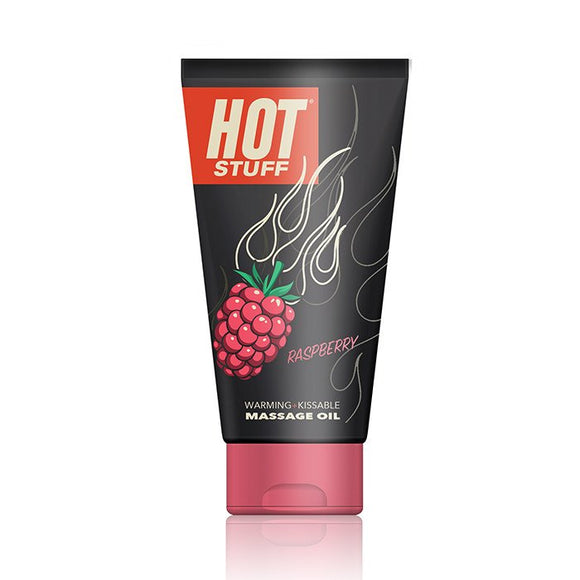 Hot Stuff Warming Massage Oil - Raspberry- 6 Fl. Oz. Tube TS1035299