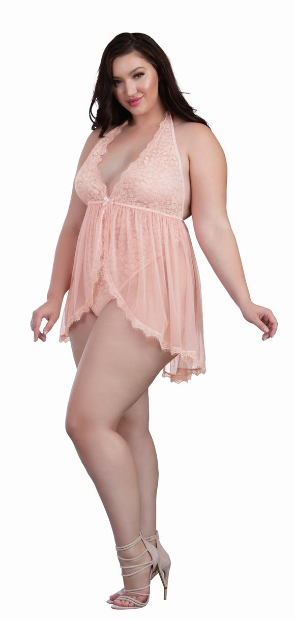 Babydoll - Queen Size - Pink DG-11513PCHQ