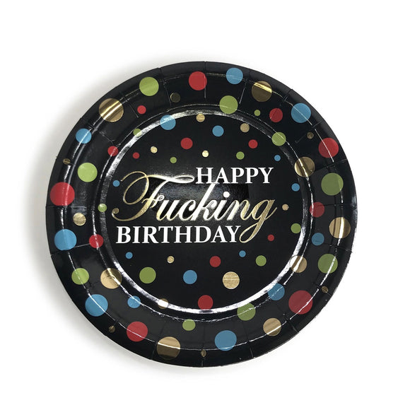 Happy Fucking Birthday Party Plates LG-CP1050
