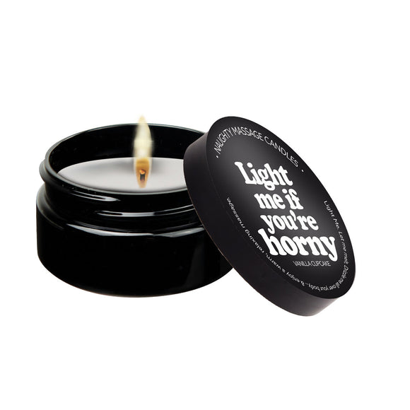 Light Me if You're Horny - Massage Candle - 2 Oz - Vanilla KS14302