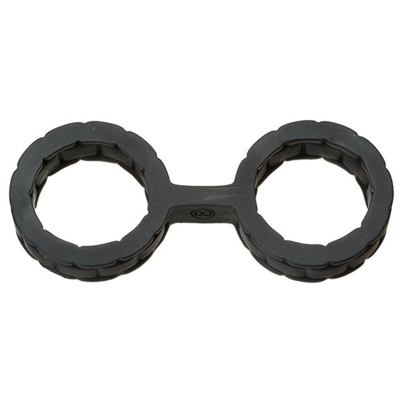 Japanese Bondage - Silicone Cuffs - Small - Black DJ2102-03-BX