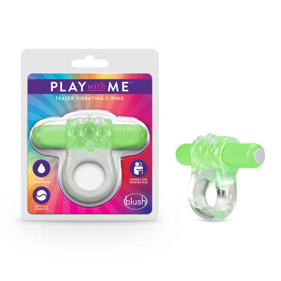 Play With Me  Teaser Vibrating C-Ring   Green BL-74122