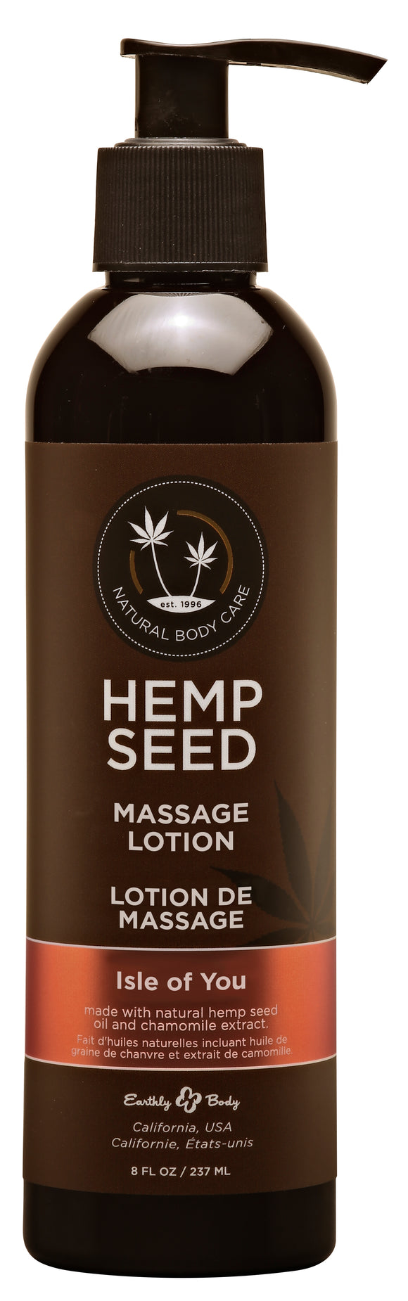 Hemp Seed Massage Lotion - Isle of You - 8 Fl. Oz. / 237ml EB-ML052