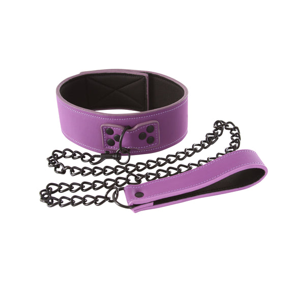 Lust Bondage Collar - Purple NSN1252-15