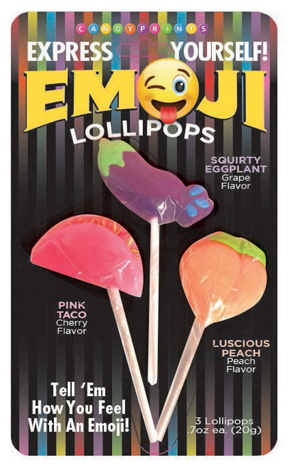 Emoji Lollipops 3 Fruit Flavored CP-1001