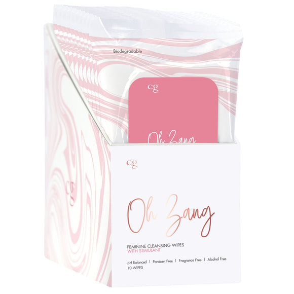Oh Zang Feminine Cleansing Wipes With Stimulant - 10 Piece Display CGC4202-99