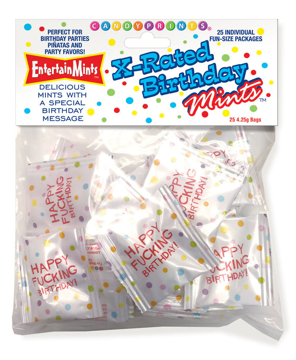 X-Rated Birthday Mints - 25 Individual Fun Size Packages CP-921